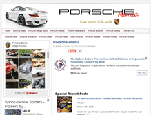 Tablet Screenshot of porsche-mania.com